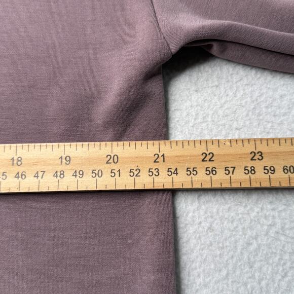 Athleta Seasoft Sweatshirt Womens Sz M Crew Neck Smoky Rose Tencel Athleisure - Picture 9 of 10